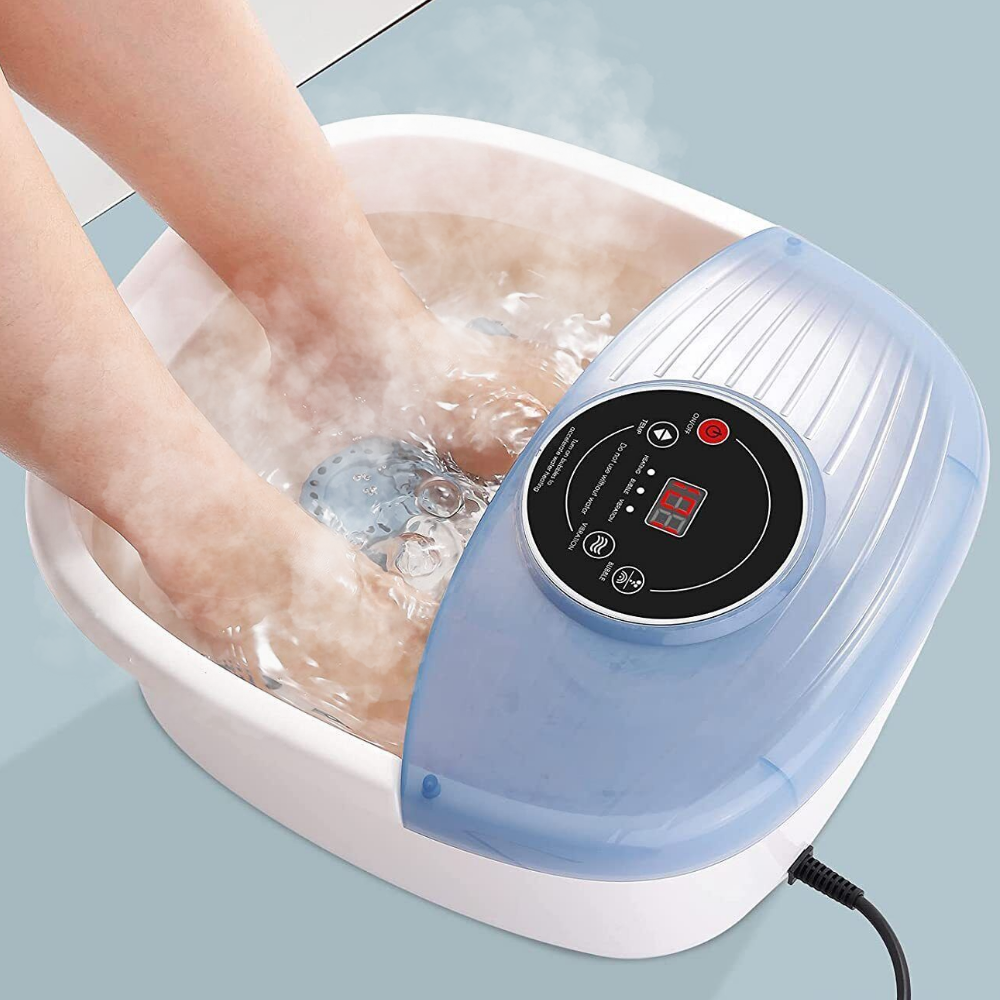 Heated Bubble Bath Foot Massager with Vibrations