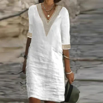 Stylish Linen Summer Dress For Women