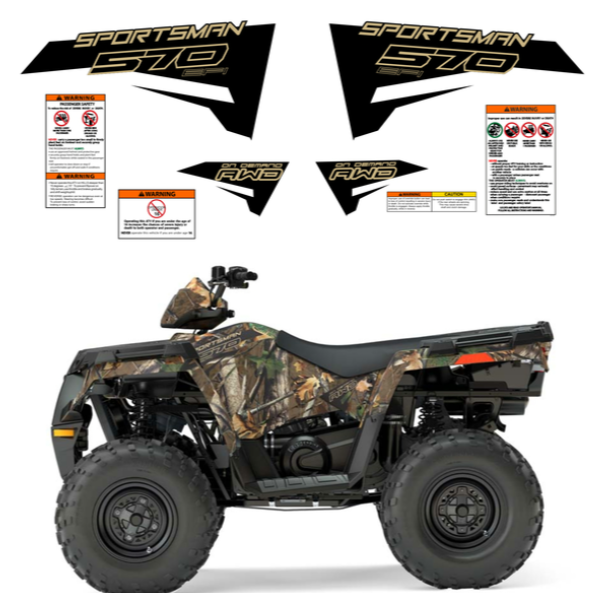 POLARIS SPORTSMAN 450 570 decal stickers kit