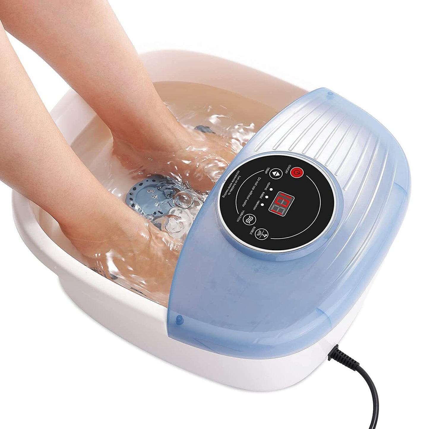 Heated Bubble Bath Foot Massager with Vibrations