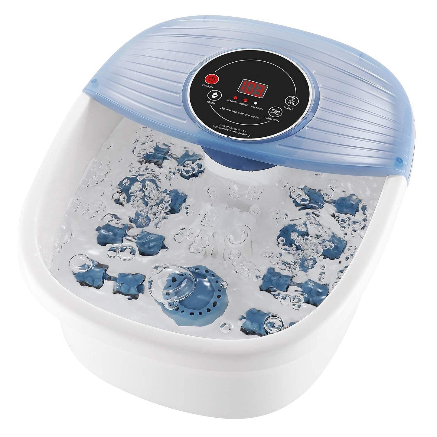 Heated Bubble Bath Foot Massager with Vibrations
