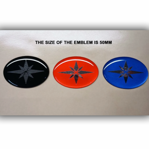 POLARIS HOOD DECK 3D EMBLEM DECAL STICKER