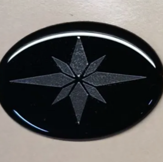 POLARIS HOOD DECK 3D EMBLEM DECAL STICKER