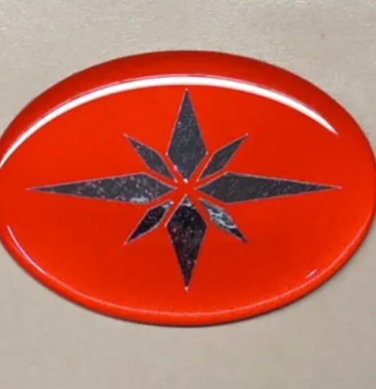 POLARIS HOOD DECK 3D EMBLEM DECAL STICKER