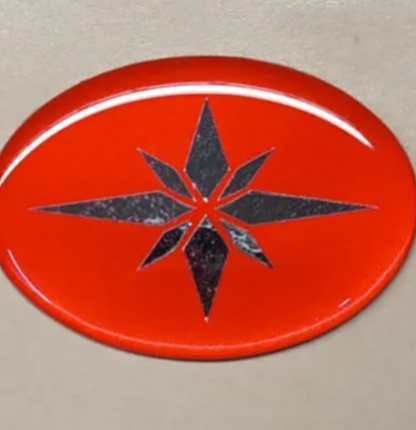 POLARIS HOOD DECK 3D EMBLEM DECAL STICKER