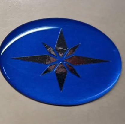 POLARIS HOOD DECK 3D EMBLEM DECAL STICKER