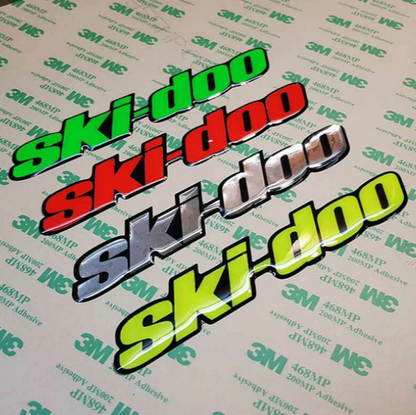 SKI DOO 3D EMBLEM DECAL STICKER for snowmobiles, ATVs and UTVs