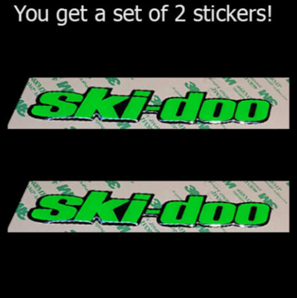 SKI DOO 3D EMBLEM DECAL STICKER for snowmobiles, ATVs and UTVs