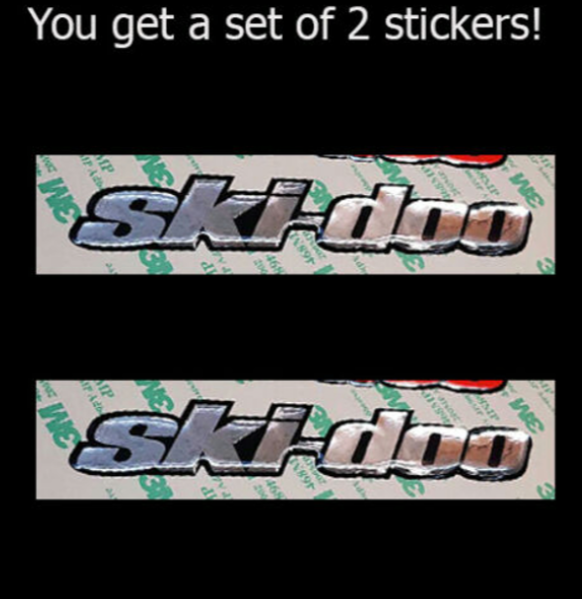 SKI DOO 3D EMBLEM DECAL STICKER for snowmobiles, ATVs and UTVs