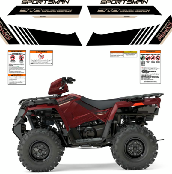 POLARIS SPORTSMAN 450 570 decal stickers kit