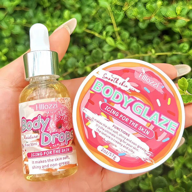 Strawberry Glow Body Glaze & Oil – Hydrating Body Lotion and Massage Oil for Silky, Radiant Skin