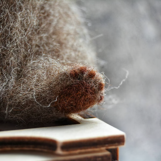 Needle felted bear/Realistic animal/Needle felted animal/Bear figure/Brown bear