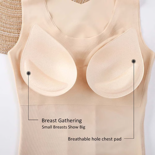 Skin-Friendly Buttoned Waist Trainer Bra for Effortless Body Sculpting, Ultimate Support, & Posture-Correction