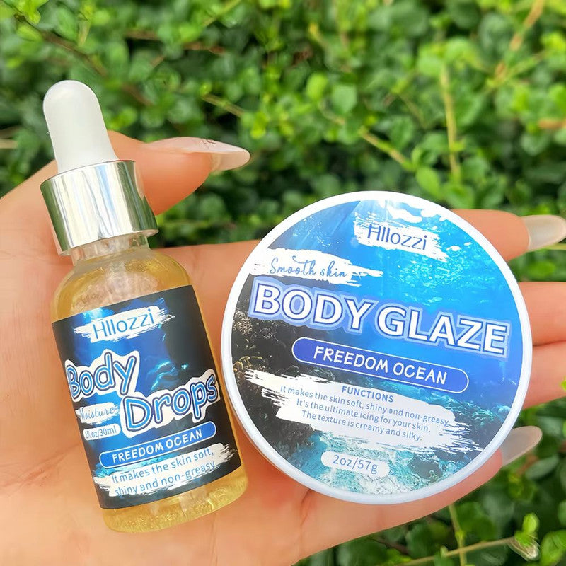 Strawberry Glow Body Glaze & Oil – Hydrating Body Lotion and Massage Oil for Silky, Radiant Skin