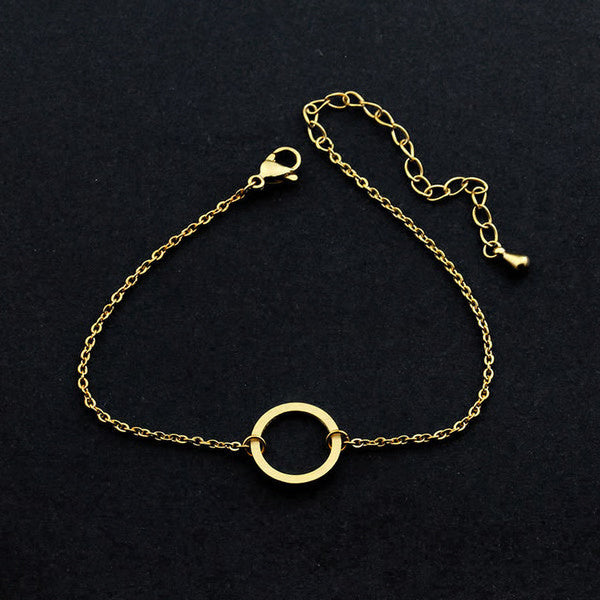 Adjustable Vintage Open Circle Bracelet