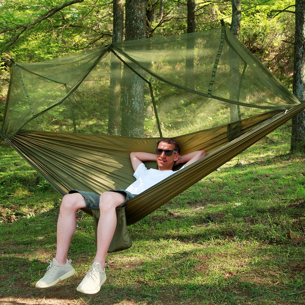 Portable Outdoor Traveler Camping Hammock Tent With Canopy