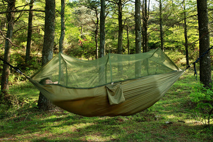 Portable Outdoor Traveler Camping Hammock Tent With Canopy