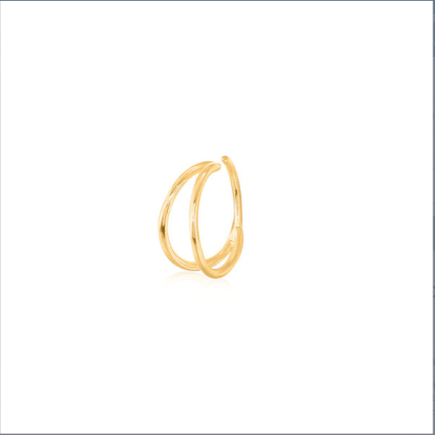 Single Piercing Double Hoop Nose Ring