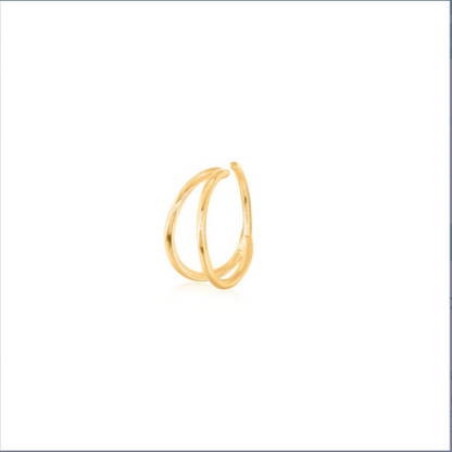 Single Piercing Double Hoop Nose Ring