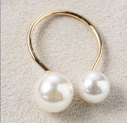 Double Pearl Ring for Women